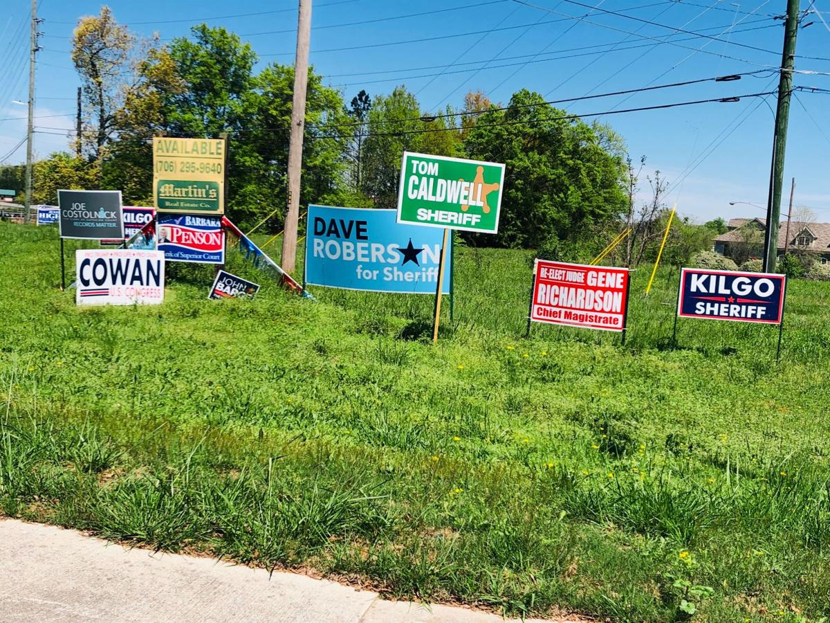 campaigning for sheriff during social