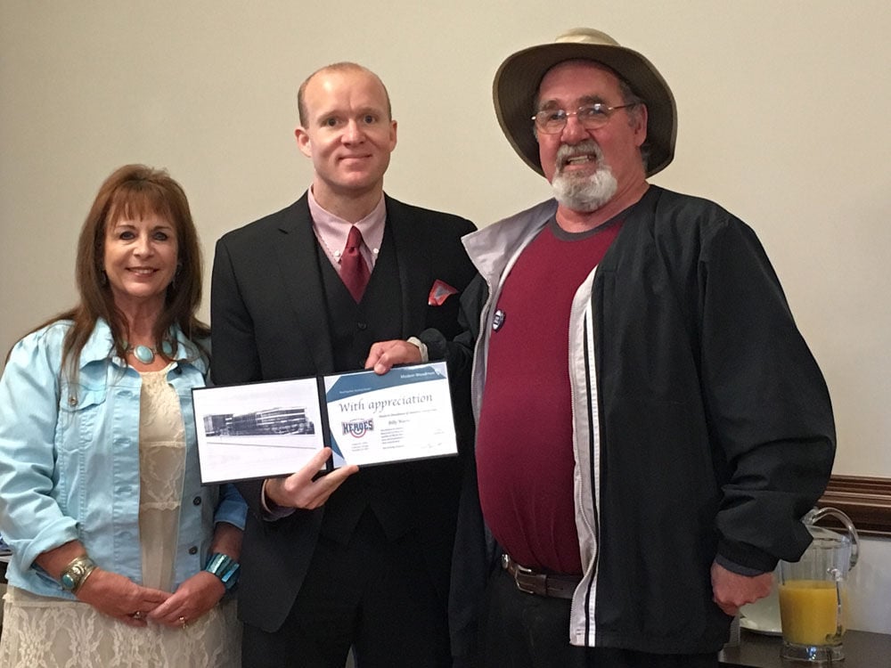 The unofficial mayor of Cave Spring Columns