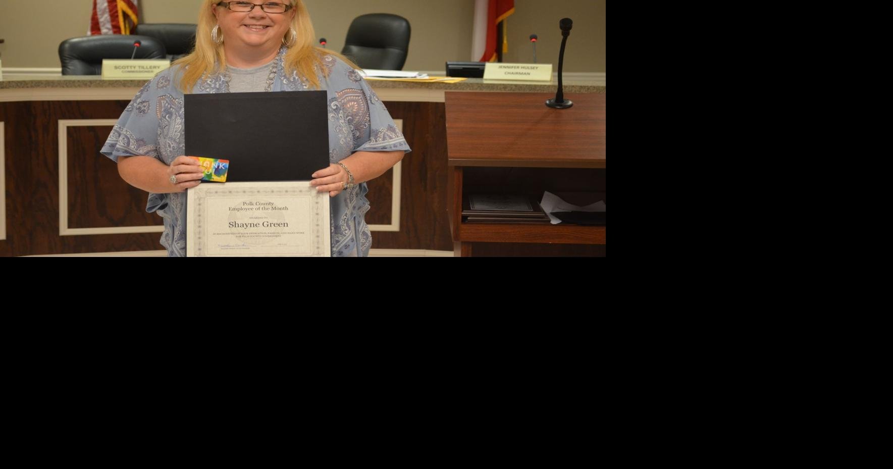 Polk County names their April 2019 Employee of the Month honors