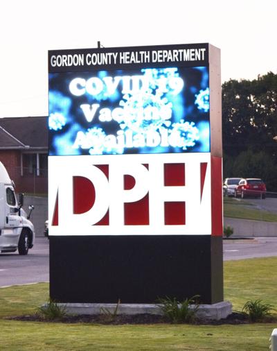 Gordon County Health Department sign STOCK