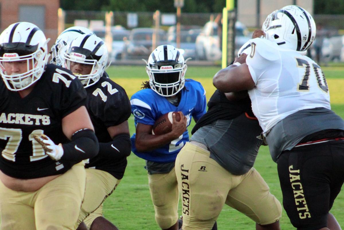 FOOTBALL Rockmart hits the field for Black and Gold Game before diving