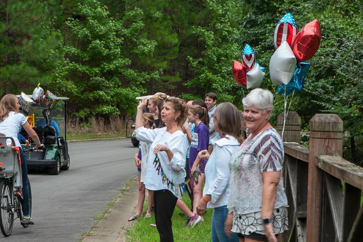 Celebrating 97 years: Neighbors, friends celebrate WWII vet's birthday