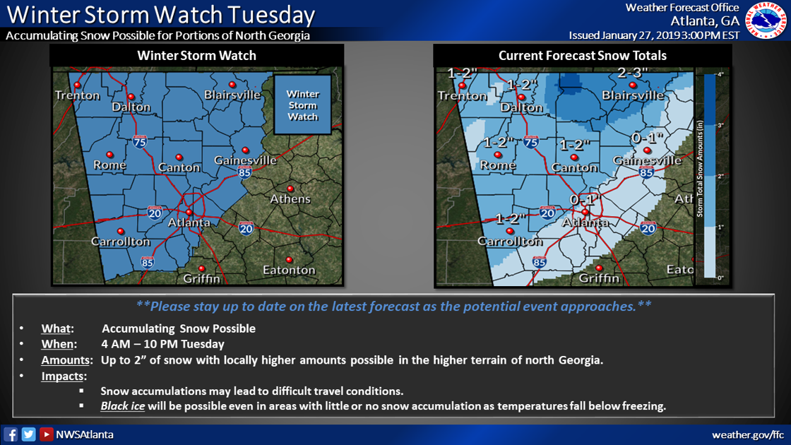 Potential For Accumulating Snow Tuesday Morning Local News