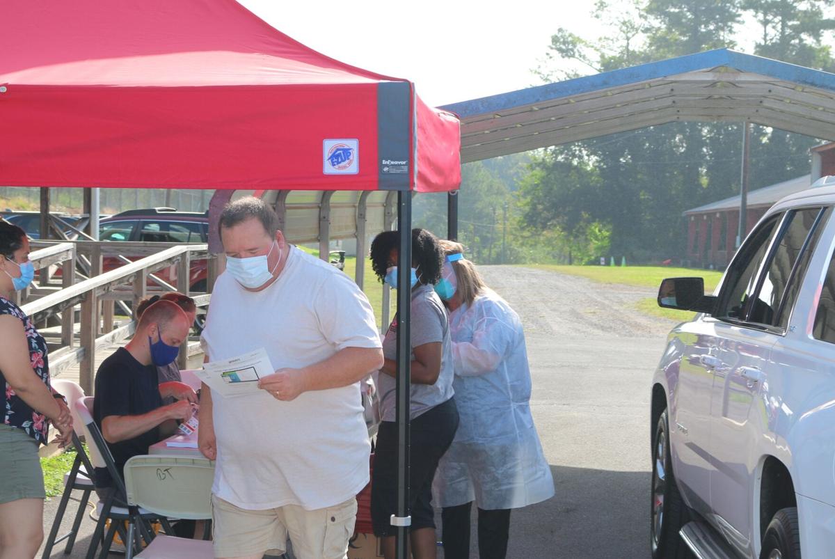 COVID-19 testing at the Coosa Valley Fairgrounds