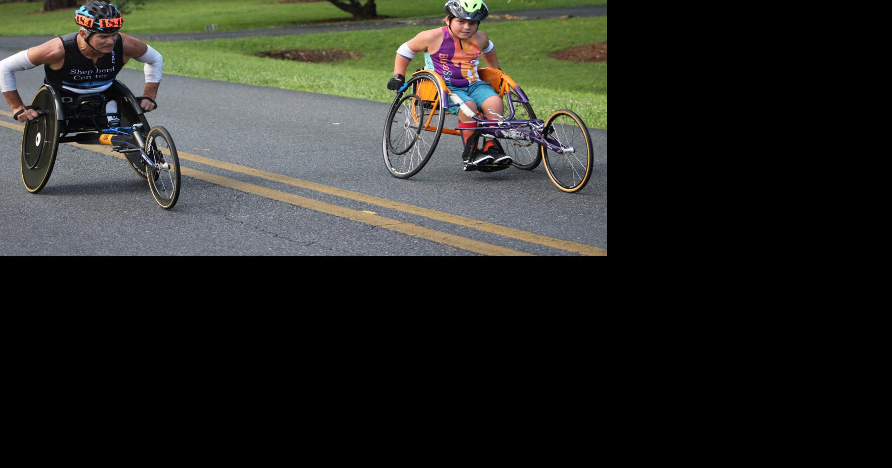 First time racer joins Wheelchair racing pack | Local ...