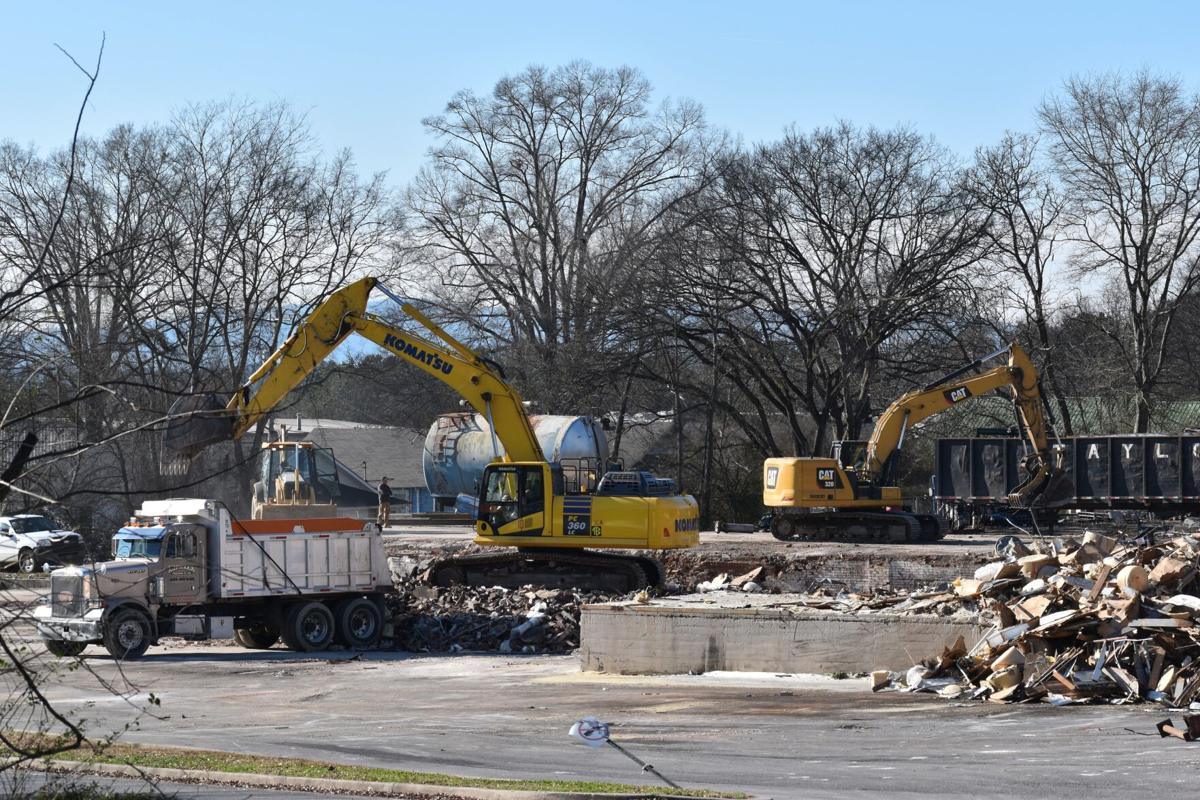 Burned DHM Adhesives building demolished Business