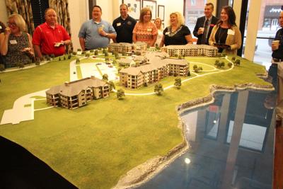 The Spires At Berry Looking At 2019 Opening Reveals A Full Scale Model Of The Retirement Community During Downtown Coffee Break Business Northwestgeorgianews Com