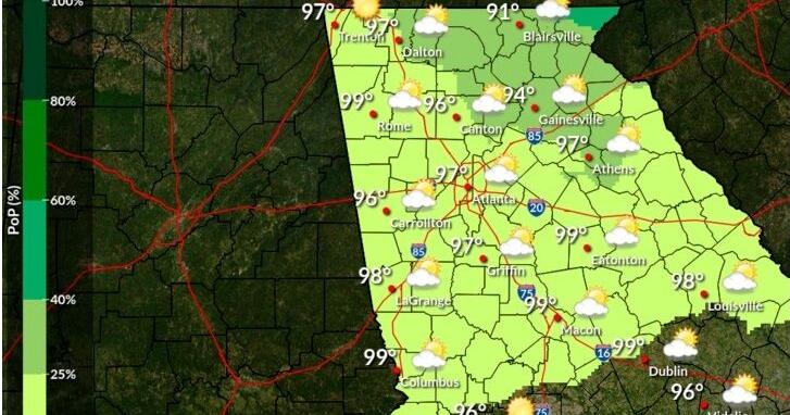 Ware Mechanical weather: Heat index of 104 forecast for today with a ...