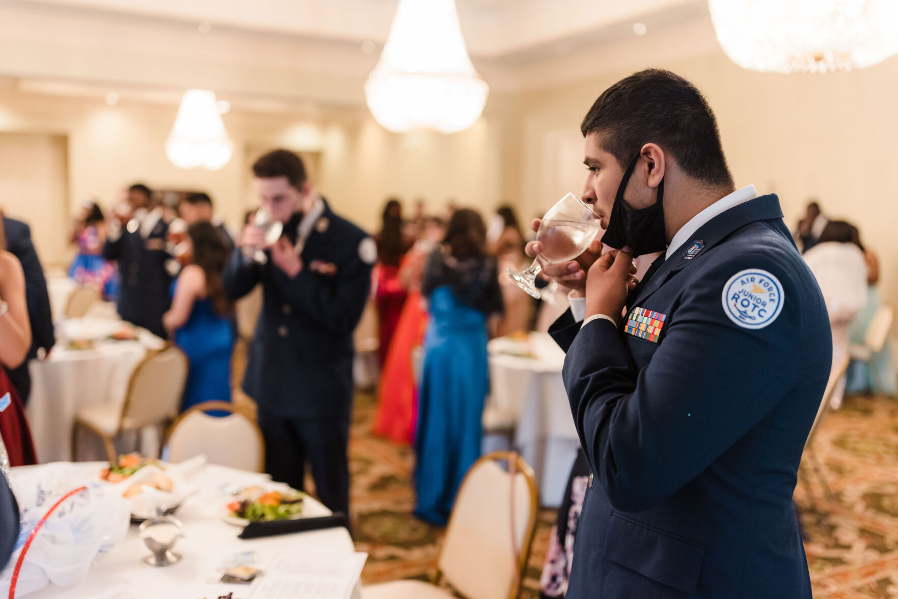 air force ball dresses