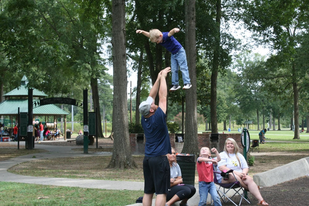 At the park