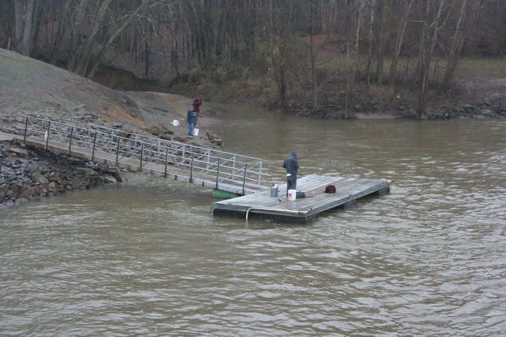 Fishing at Lock & Dam Gallery