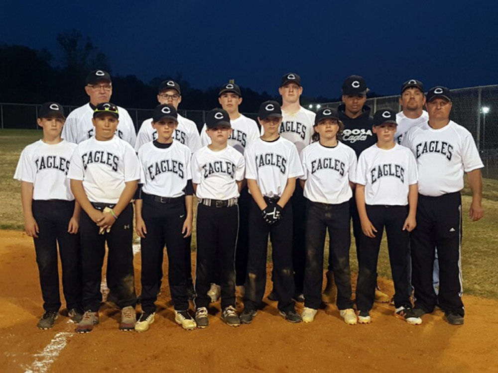 Coosa Middle Baseball JV team