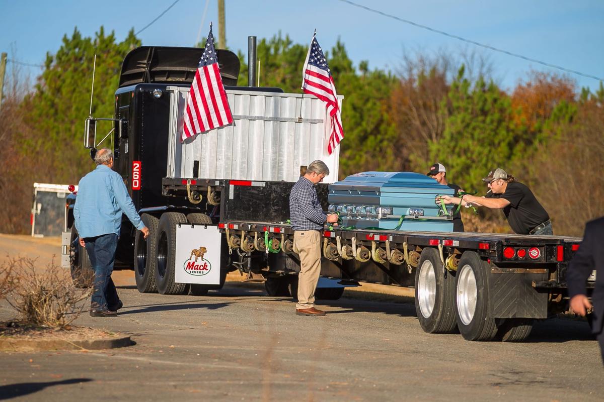 Rubber Duck Truck from 1978 movie "Convoy" leads big rig funeral procession