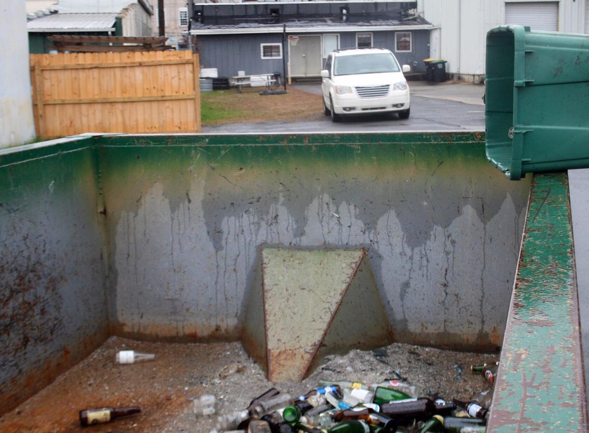 New glass recycling collection bin is now in place off Bale Street, behind the Makervillage