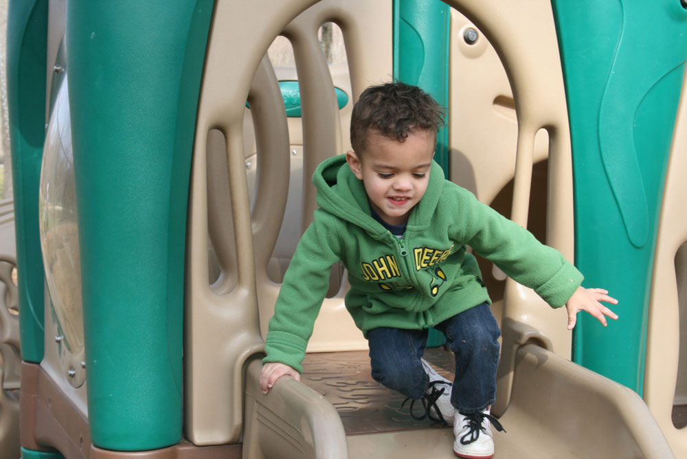 Playing at the park