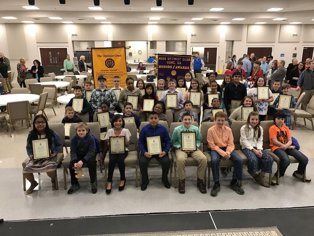 2017 Terrific Kids honored by Noon Optimists