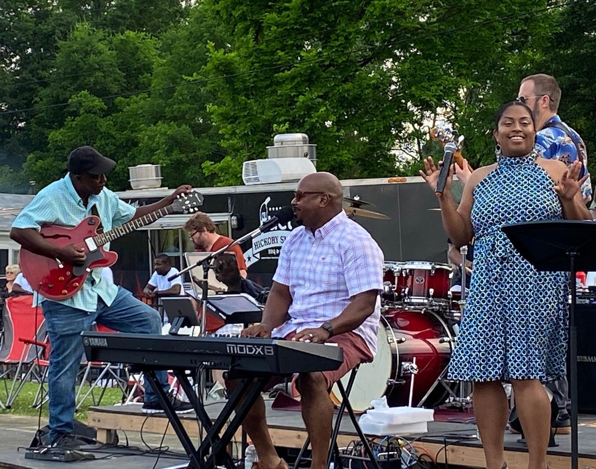 Well over 200 people packed into Parks Hoke Park for South Rome Alliance benefit concert