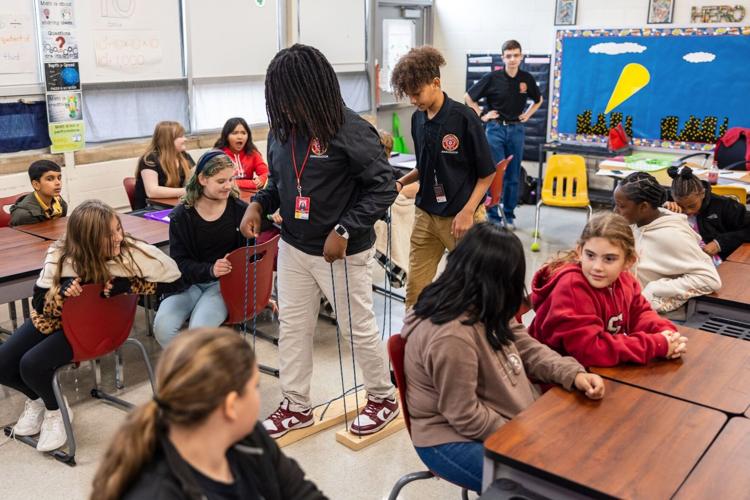 Rome High School CTAE ambassadors share opportunities with elementary students