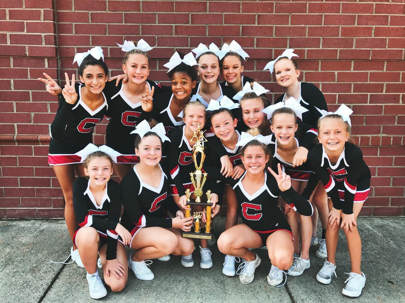 Cedartown Middle School cheer team takes second at Pepperell