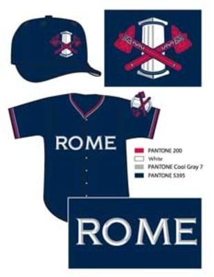 rome braves jersey