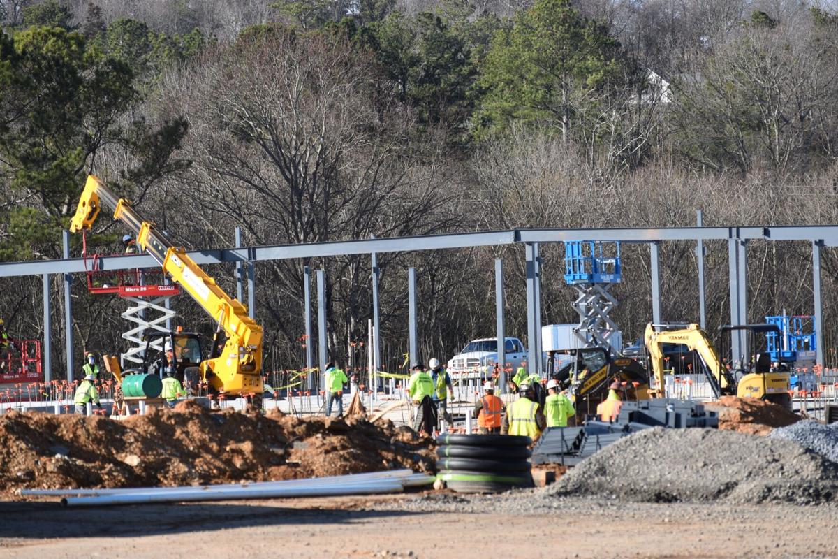 Steel going up at new Calhoun Early Learning Academy site