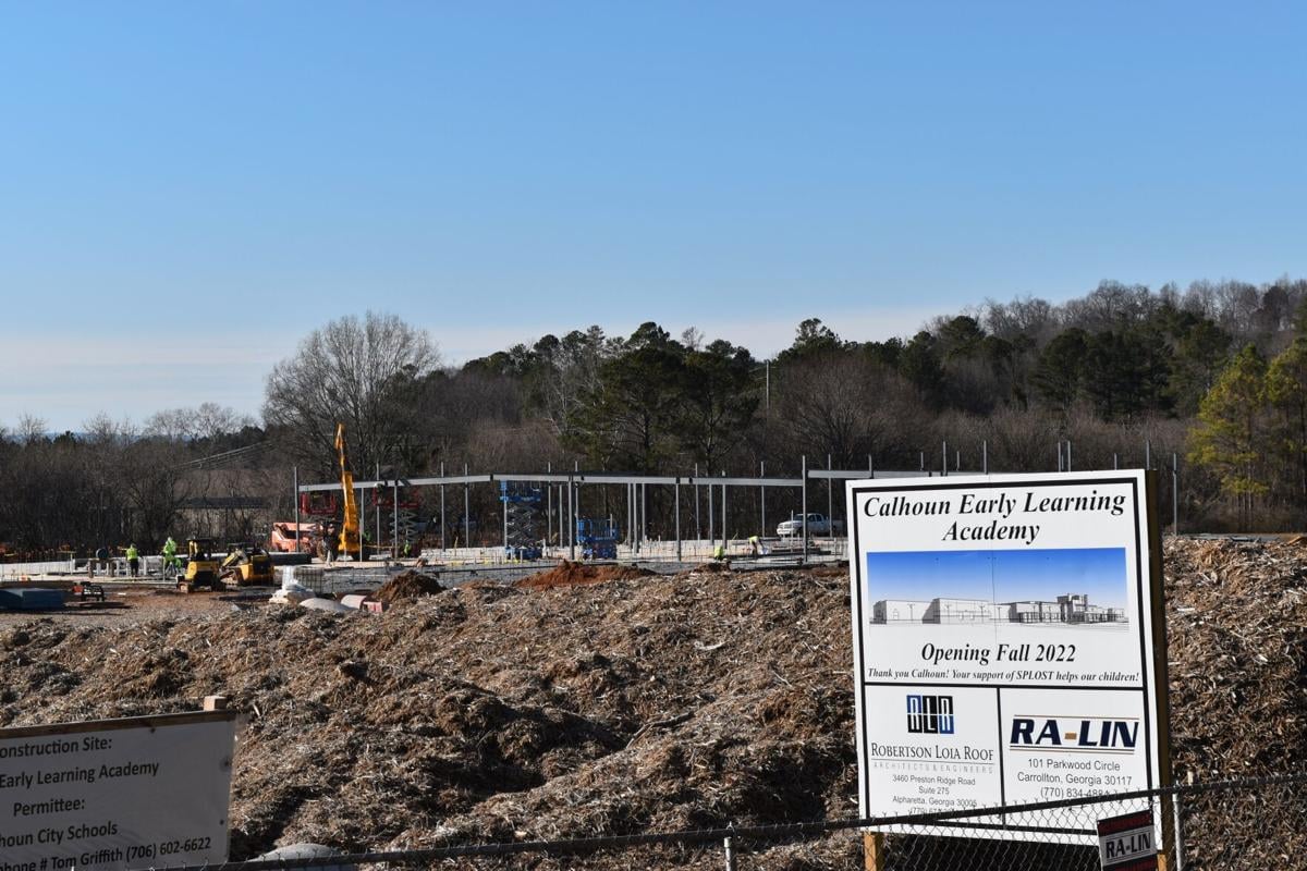 Steel going up at new Calhoun Early Learning Academy site