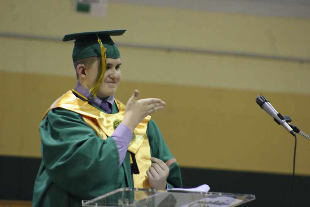 Speech graduation certificate picture