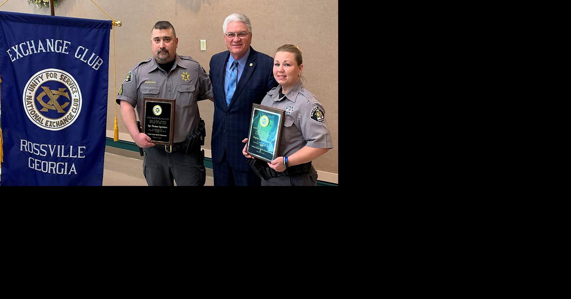 Rossville Exchange Club honors Walker County deputies for heroic action