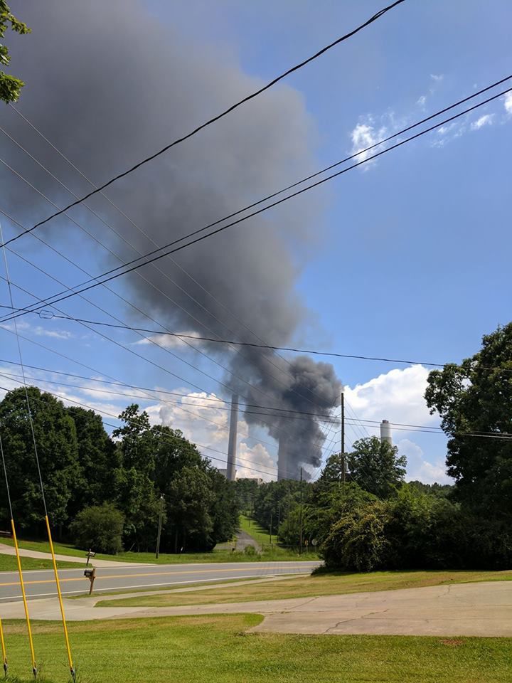 Fire contained at Plant Bowen; 2 Bartow firefighters taken