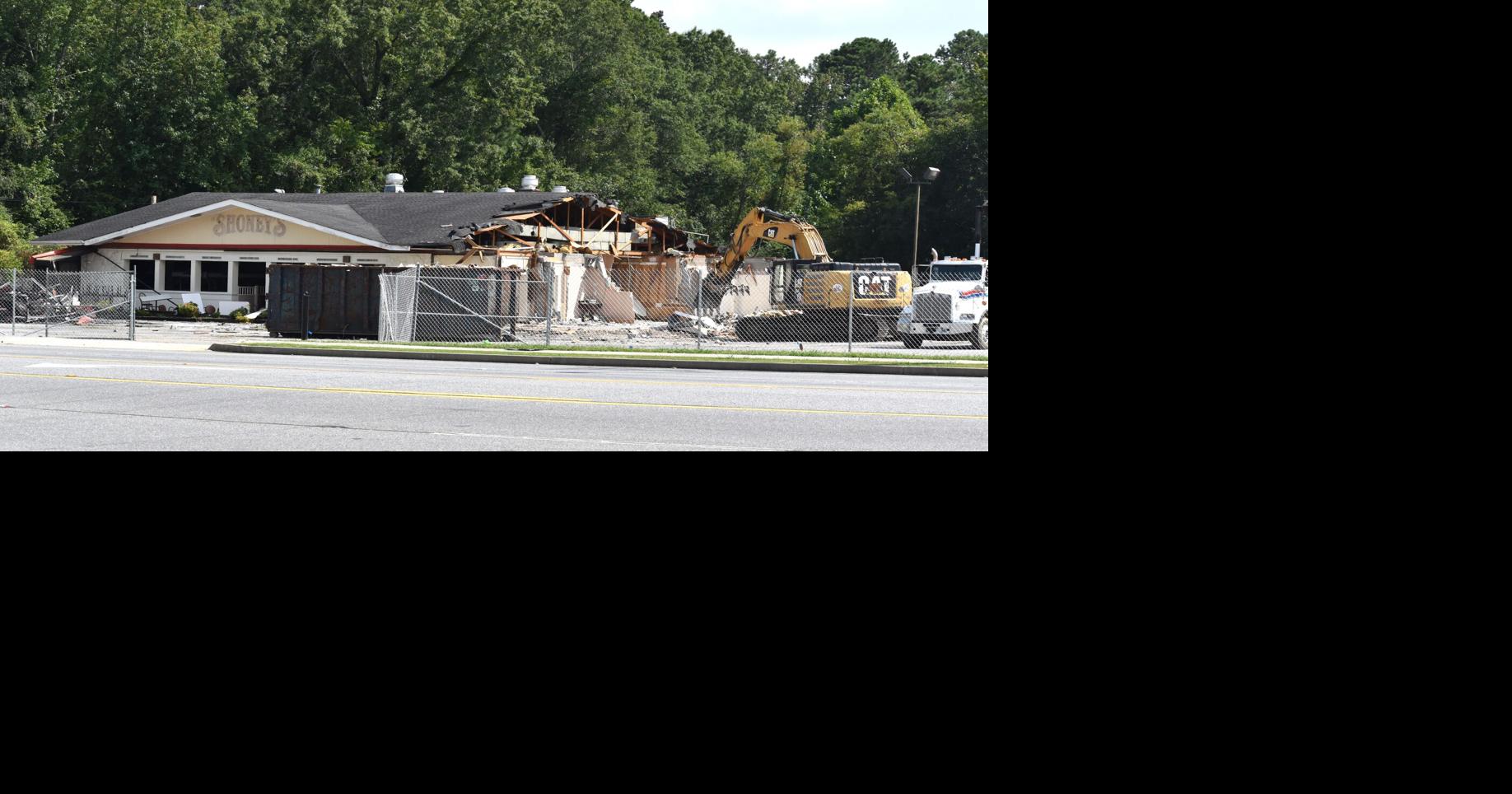 Demolition of former Calhoun Shoney's underway with a future use still