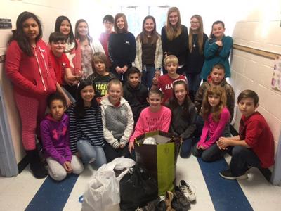 Students At Garden Lakes Elementary School Collect Shoes For Those
