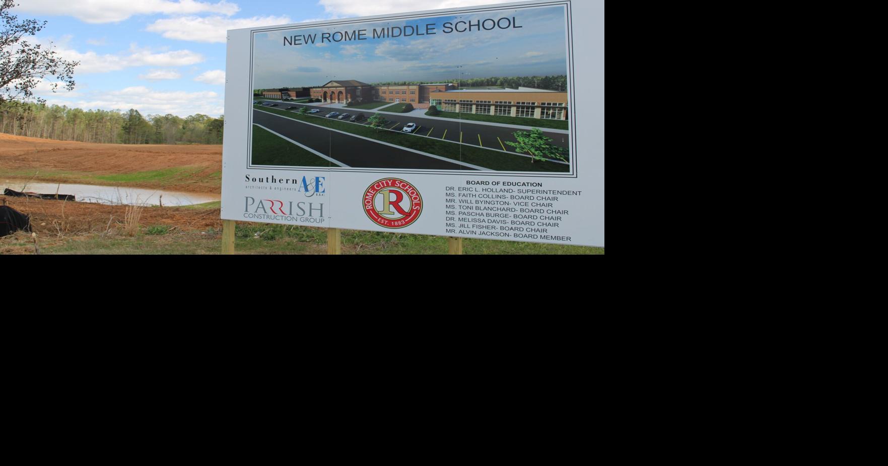 Land Clearing Begins For New Rome Middle School | Education ...