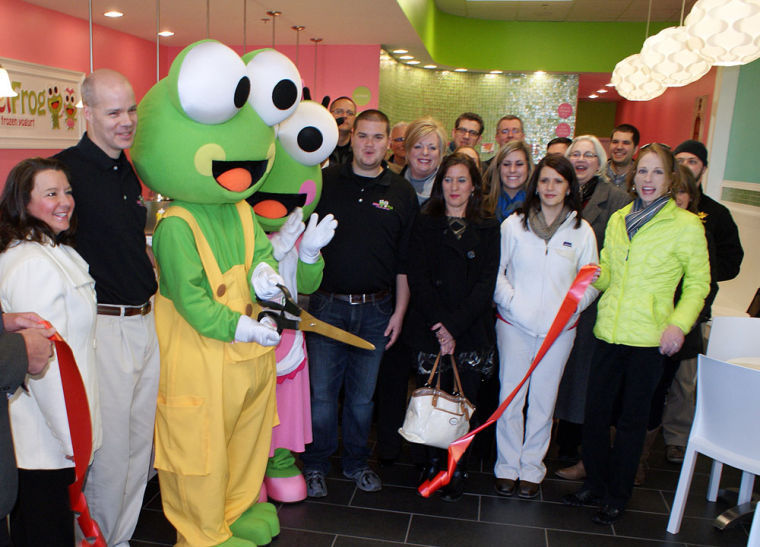 sweetFrog ribbon-cutting ceremony