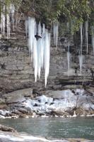 Big icicles at  Little River Canyon