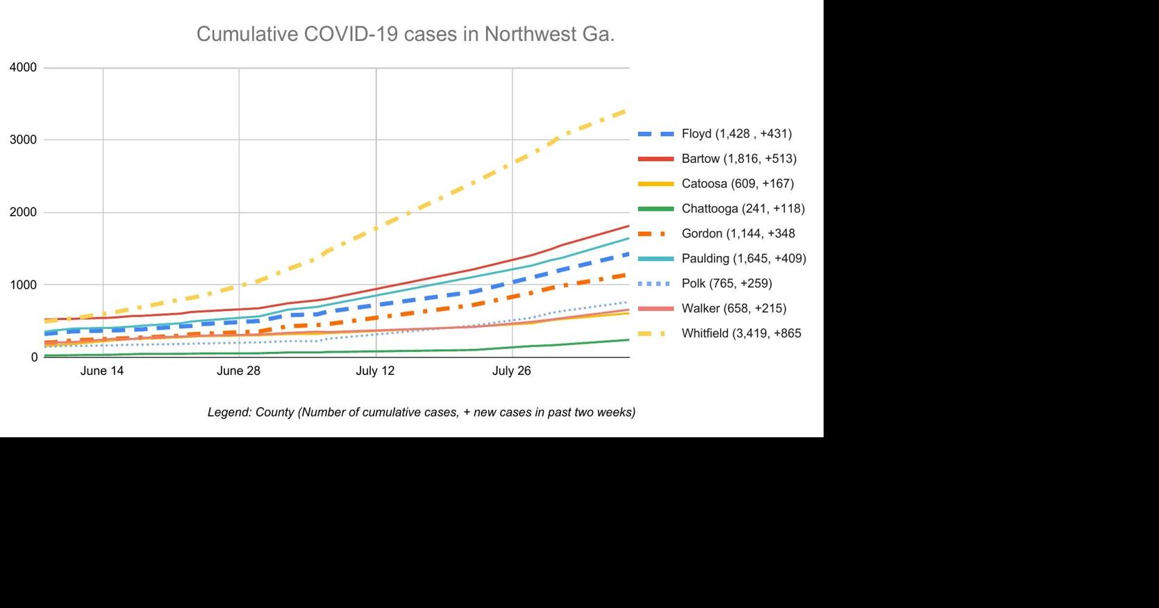 Northwest Georgia COVID-19 cases continue sharp increase | Local News