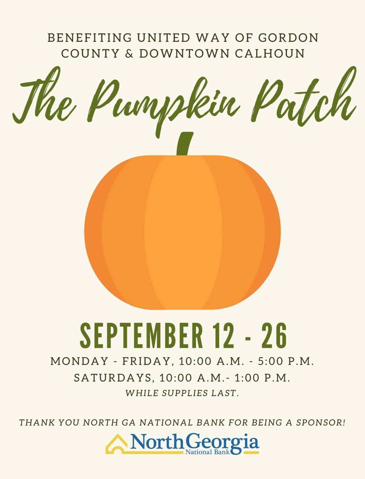 United Way To Open Its First Ever Pumpkin Patch In Downtown Calhoun The Calhoun Times Northwestgeorgianews Com