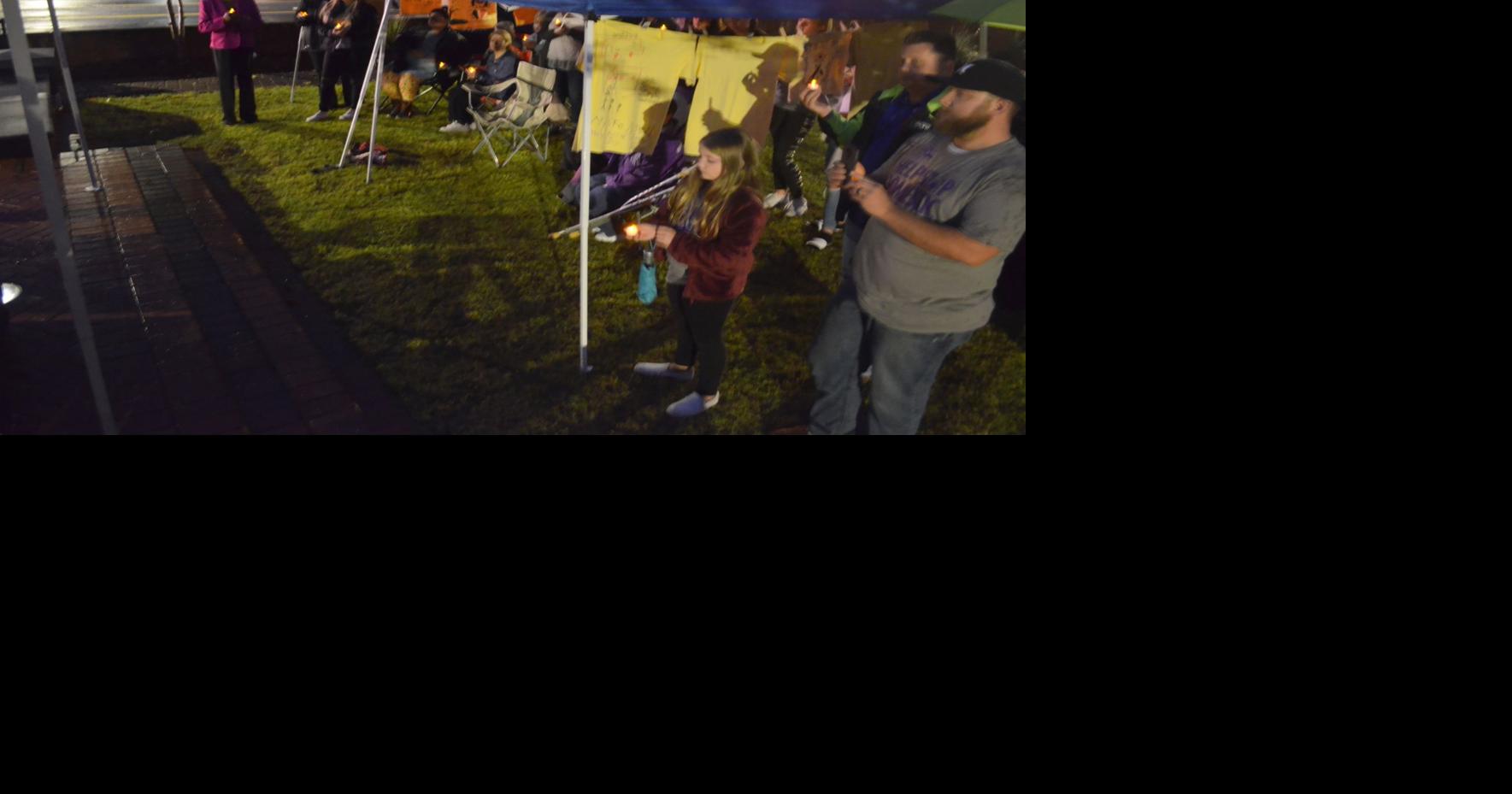 A Light In The Darkness Our House Women S Shelter Honors Domestic Violence Victims With Candlelight Vigil Local Northwestgeorgianews Com