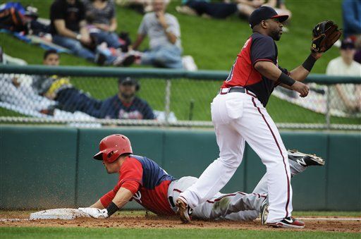 Yunel Escobar Signed Game-Used Spring Training Braves Jersey