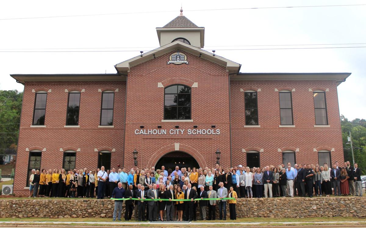 Officials cut the ribbon for Calhoun City Schools new central office
