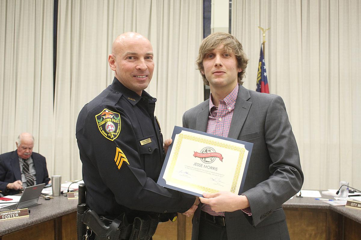 Sgt. Jesse Morris longevity award