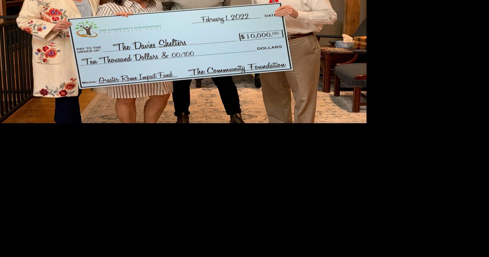 Community foundation for greater rome awards grants to four local