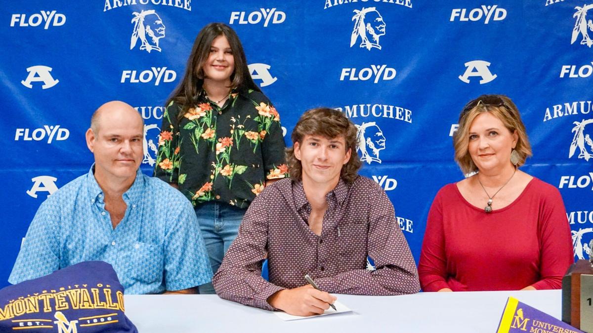 Armuchee senior Will Holloway signs with the University of Montevallo