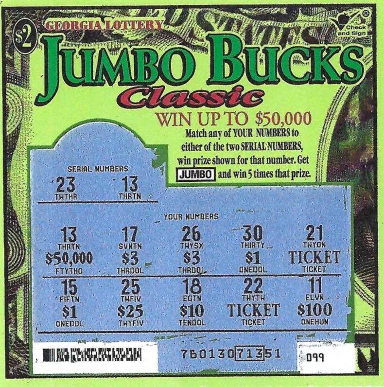 Ga on sale lottery scratchers