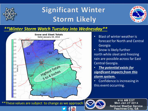 Snow Ice Could Snarl Ga From Atlanta To Savannah State Northwestgeorgianews Com