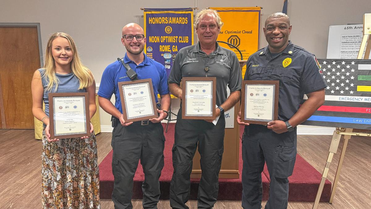 Optimist Noon Optimist Club honors first responders with Frontline Awards ...