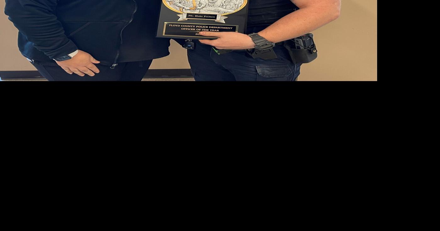 Puckett awarded Floyd County Police Department Officer of the Year