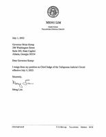Meng Lim Resignation Letter