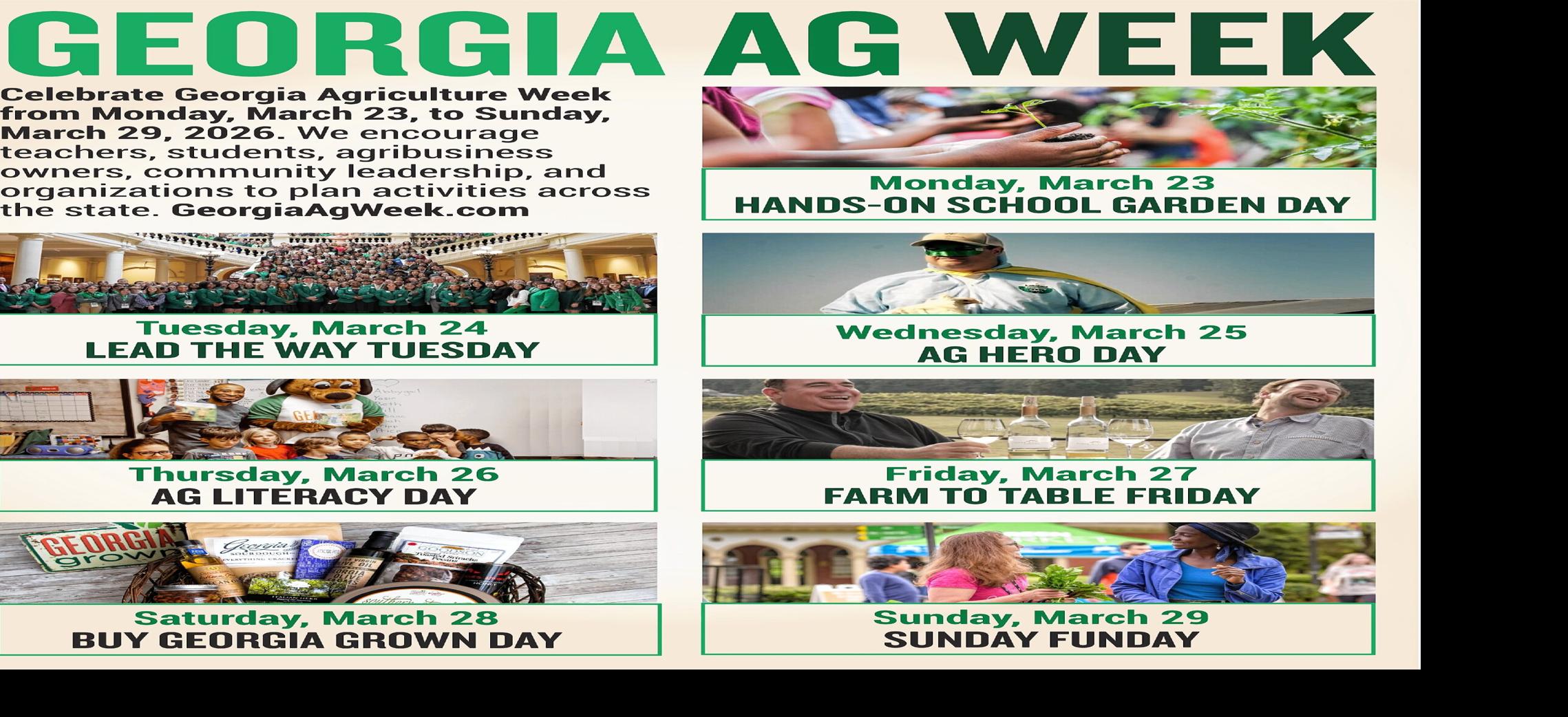Georgia Agriculture Week March 23 through 29 | Business ...