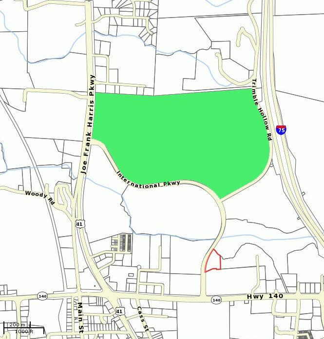 220acre parcel in Adairsville industrial park under contract