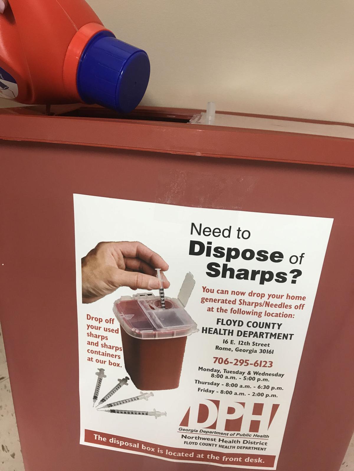 Health department establishes safe community needle dropoff